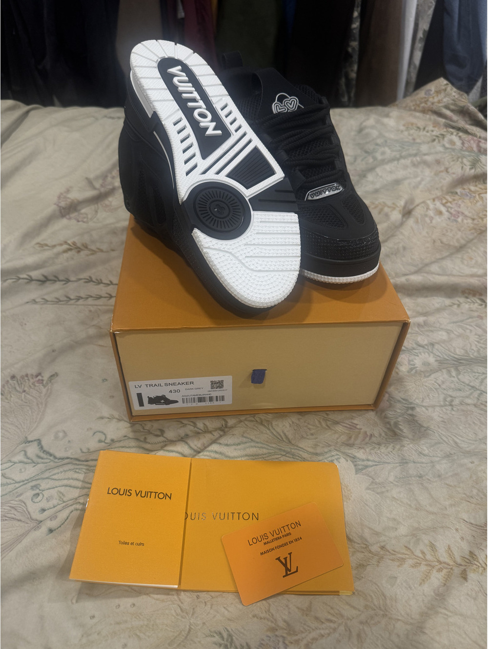 Louis Vuitton LV Trail Sneaker Black White